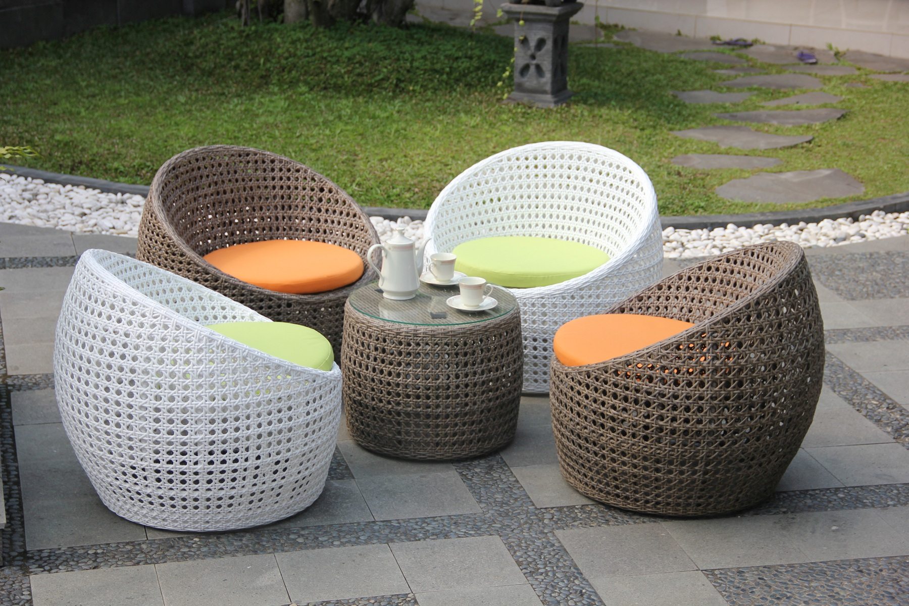 Rattan synthetic furniture