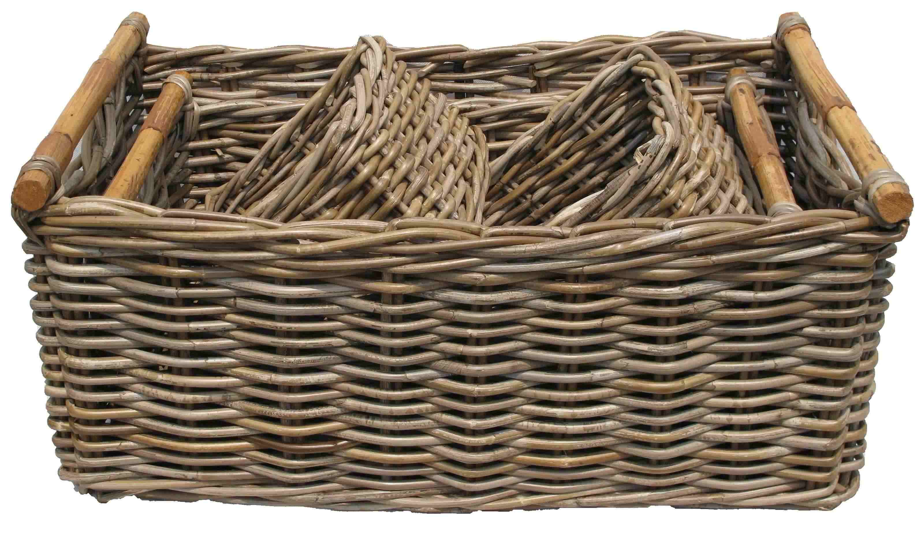 kubu grey laundry basket
